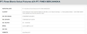BAPPEBTI Finex
